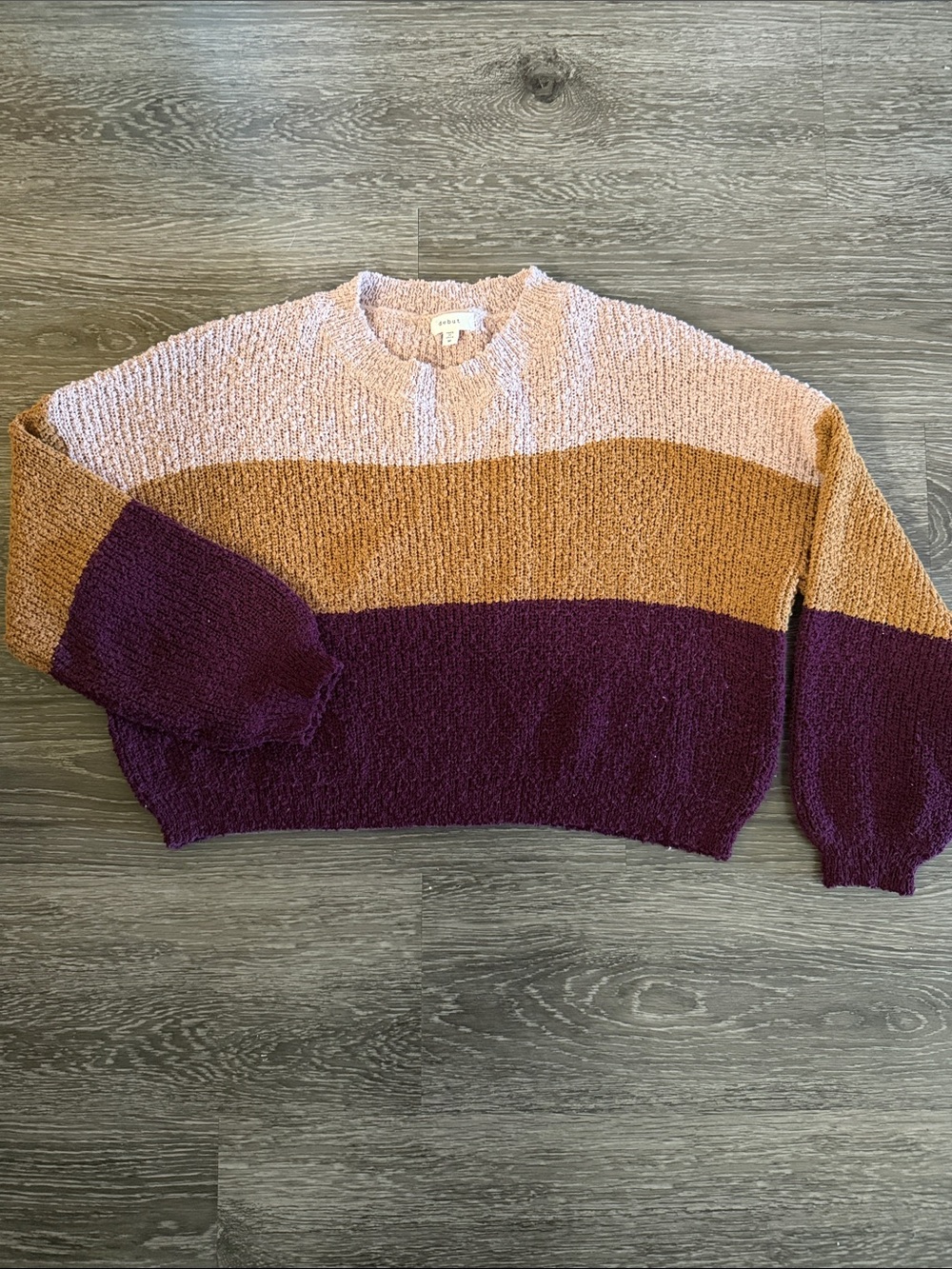 Debut Colorblock Crew Sweater